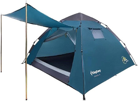 Треккинговая палатка KingCamp Monza 3 KT3094 (синий)