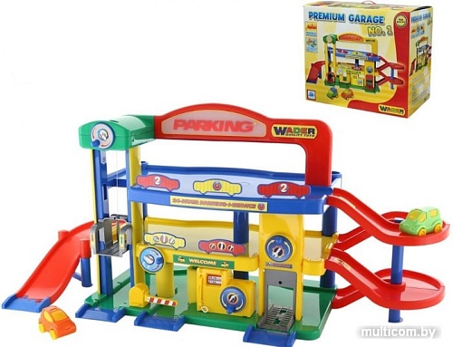 Элемент трека Полесье Гараж №1 Премиум с автомобилями 40398