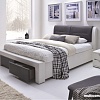 Кровать Halmar Cassandra S 160x200 (белый/черный)