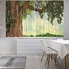 Комплект штор JoyArty Дерево на зеленой поляне Oxford DeLux 1.45x1.8 м (2 шт)