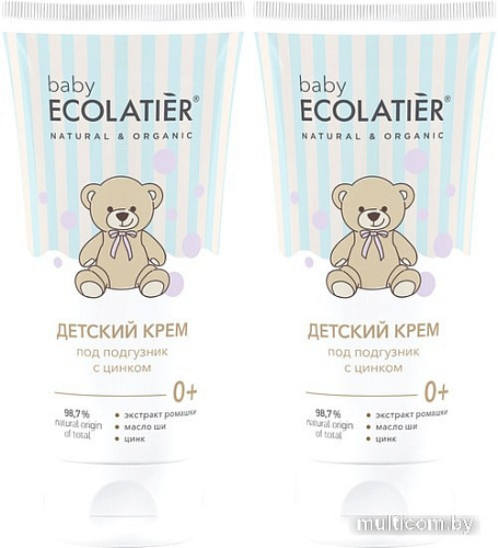 Крем под подгузник Ecolatier Baby с цинком 0+ 100 мл