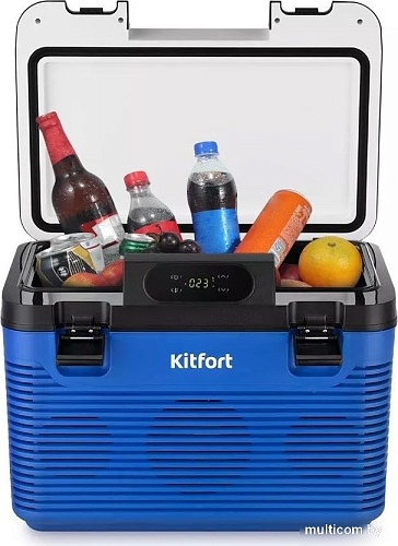 Термоэлектрический автохолодильник Kitfort KT-2430 18л (синий)