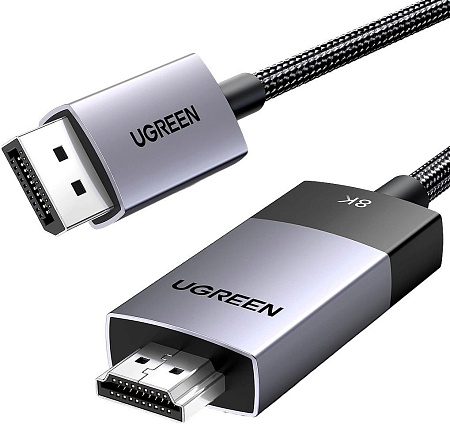 Кабель Ugreen DP115 80395 DisplayPort - HDMI (1 м, черный)