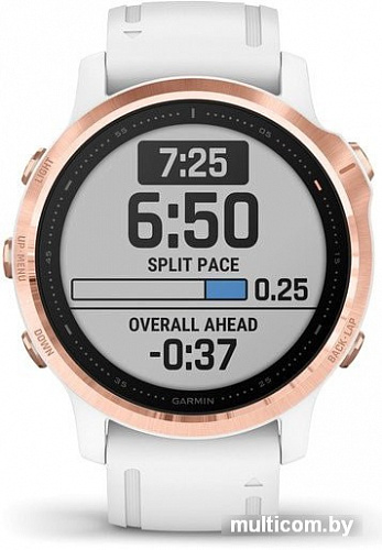 Умные часы Garmin Fenix 6s Pro (розовое золото/белый)