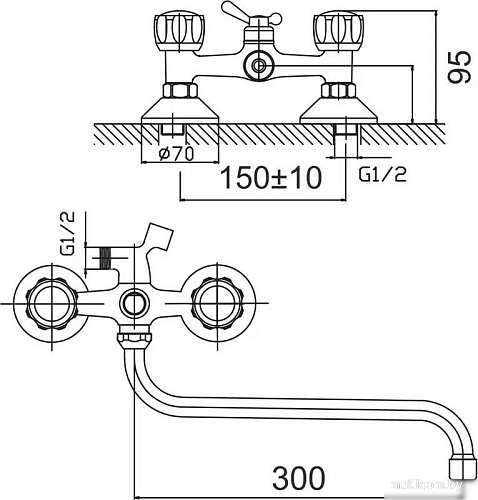 Смеситель Gota Rocio Orio 344510-GOTA