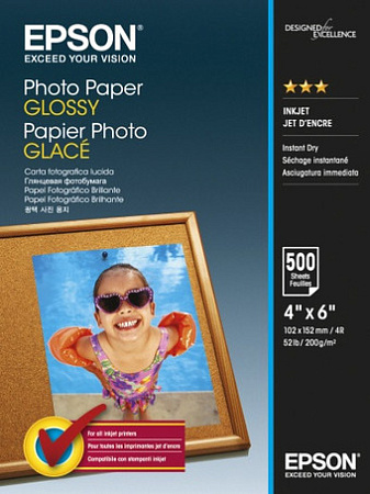 Фотобумага Epson Photo Paper Glossy 10х15 200 г/м2 500 л (C13S042549)