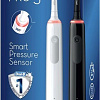 Комплект зубных щеток Oral-B Pro 3 3500 Duo Cross Action + Sensi White D505.523.3H