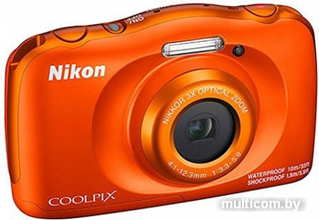 Фотоаппарат Nikon Coolpix W150 (оранжевый)