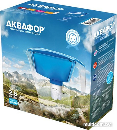 Кувшин АКВАФОР Лайн (голубой)