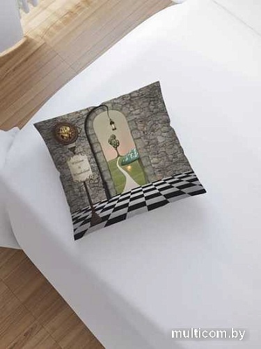 Чехол на подушку JoyArty Тонкая тропа к дому sl_14093