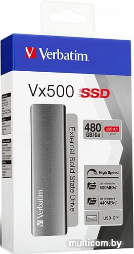 Внешний накопитель Verbatim Vx500 480GB 47443