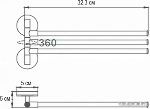 Держатель для полотенца Ekko E1913