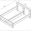 Кровать Mio Tesoro Сириус 180x200 2.02.04.210.3 (дуб сонома)