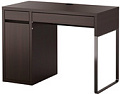 Письменный стол Ikea Микке (черный/коричневый) [102.447.43]