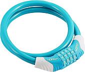Тросовый велосипедный замок Нора-М №31 (ф12x650мм, голубой)
