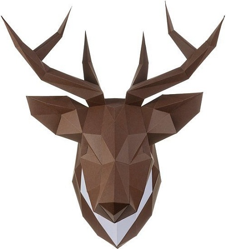 PaperCraft PAPERRAZ Олень Петрович (шоколадный)