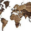 Пазл Woodary Карта мира XXL 3150 (3 уровня, venge)