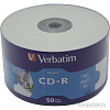 CD-R диск Verbatim 700Mb Verbatim Printable 52x по 50 шт. в пленке 043794