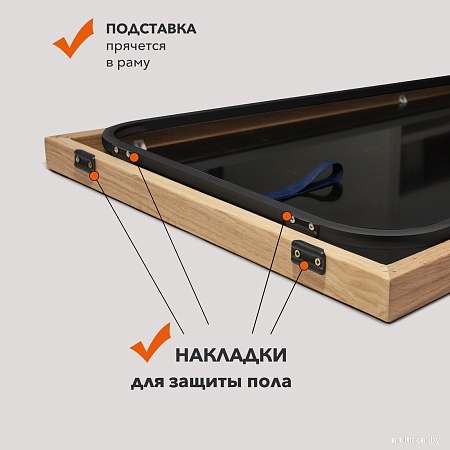 Зеркало Алмаз-Люкс MD1nu 160x50 (в дубовой раме)