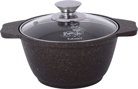 Кастрюля Kukmara кмк12а (кофейный мрамор)
