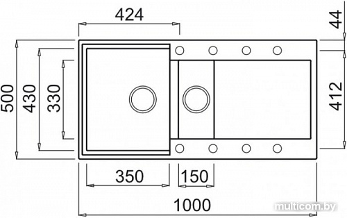 Кухонная мойка Elleci Easy 475 Bianco Antico 62