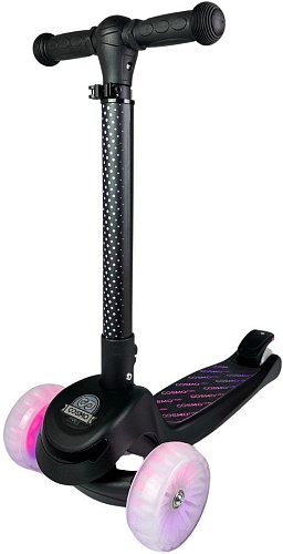 Трехколесный самокат Cosmoride Glow 058P/S1001 (черный)