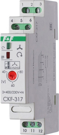 Реле контроля фаз Евроавтоматика F&F CKF-317 EA04.002.006