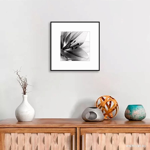 Картина Stamprint Листья 1 BW007 (50x50)