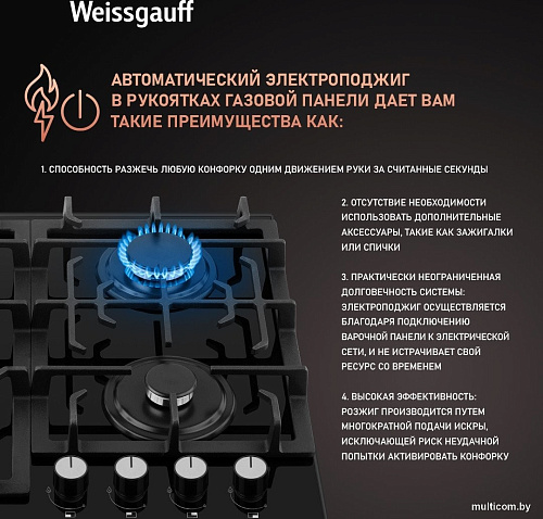 Варочная панель Weissgauff HGG 641 BGSV