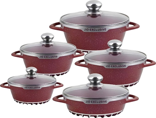 Набор кастрюль JIO J0810