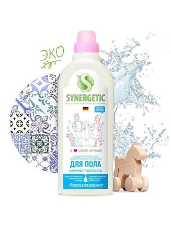 Средство для напольных покрытий Synergetic Нежная чистота 0.75 л