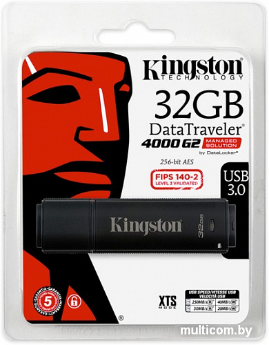 USB Flash Kingston DataTraveler 4000 G2 32GB [DT4000G2DM/32GB]