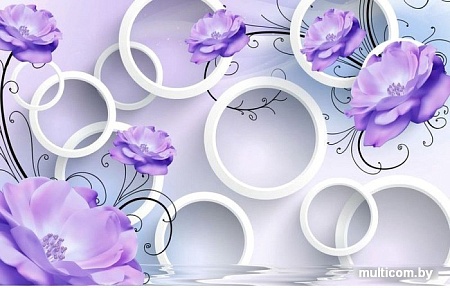 Фотообои Citydecor Цветочная абстракция 6 3D 400x254