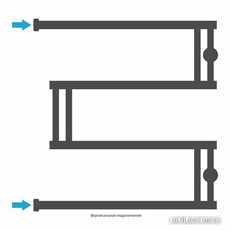 Полотенцесушитель Сунержа High-Tech model "M+" 600х600 00-4050-6060