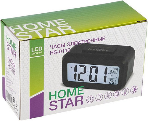 Настольные часы HomeStar HS-0110 (черный)