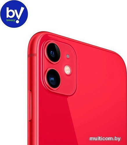 Смартфон Apple iPhone 11 64GB Воcстановленный by Breezy, грейд A (PRODUCT)RED