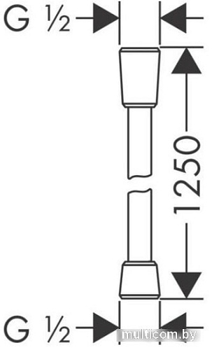 Душевой шланг Hansgrohe Isiflex 28272670