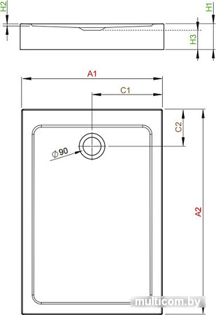 Душевой поддон Radaway Doros F Compact 120x90 [SDRFP1290-05]