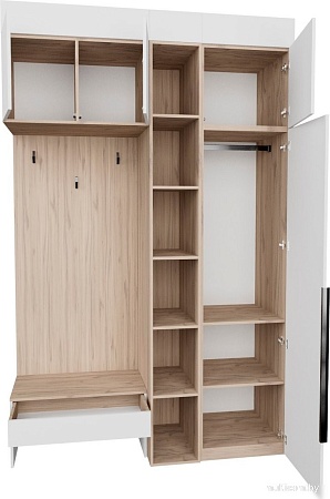 Стенка Рэйгрупп Рэй P245-B2-EBE В2 (дуб элисон/белый премиум)