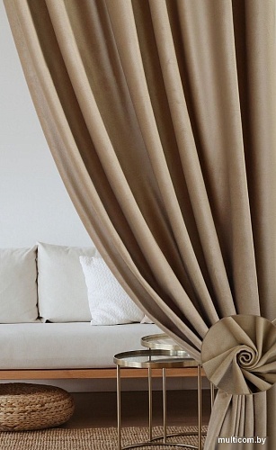 Комплект штор Soft Lines Бархат 9138-D2 (270x240, кофейный)
