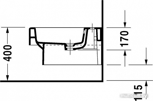 Биде Duravit Vero [2239150000]