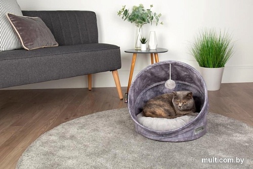 Лежак Scruffs Kensington Cat Cave 661754 (серый)