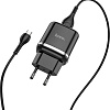 Сетевое зарядное Hoco N3 microUSB (черный)