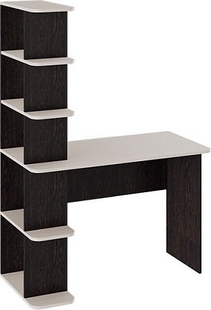 Стол Трия Письменный тип 4 (дуб молочный/венге цаво)