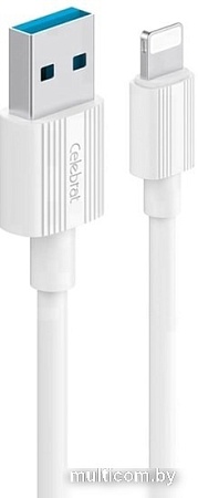 Кабель Celebrat CB-09 Lightning (1 м, белый)