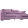 Угловой диван Mebelico Пекин 115413 (правый, микровельвет, сиреневый)