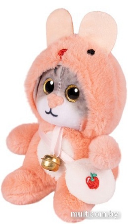 Классическая игрушка Maxitoys Котик в розовом капюшоне 300523-7-3-12