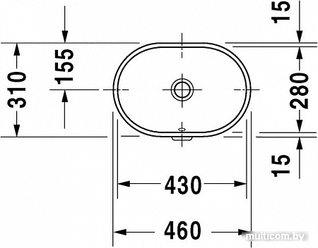 Умывальник Duravit Foster 46x31 [0336430000]