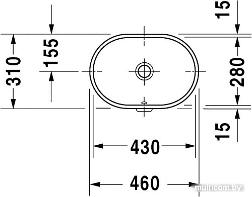 Умывальник Duravit Foster 46x31 [0336430000]