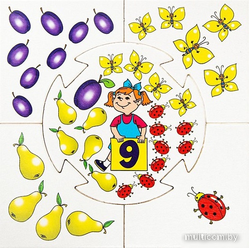 Развивающая игра Десятое королевство Сколько не хватает 00074